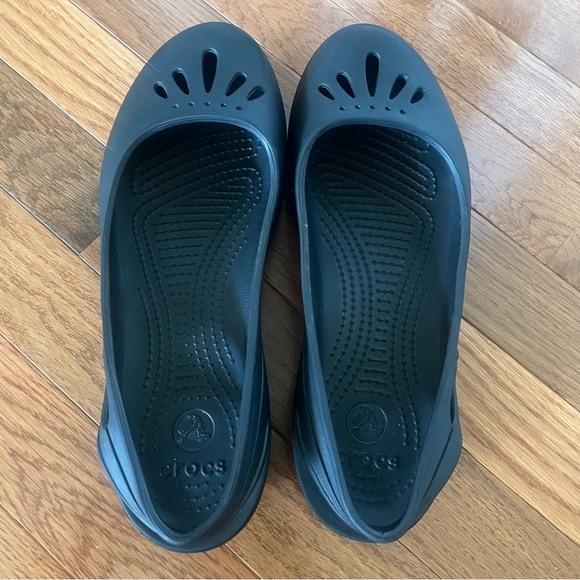 Crocs Kadee Slingback Slip On Ballet Work Comfort Flats Black Size 9 - Picture 3 of 8